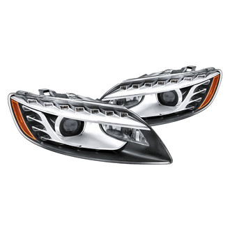 Replacement - Driver and Passenger Side Headlight Set Lens and Housing (Standard Line)