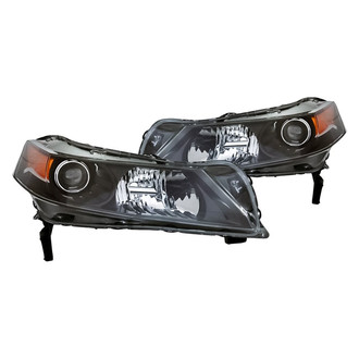 Replacement - Driver and Passenger Side Headlight Set Lens and Housing (CAPA Certified)