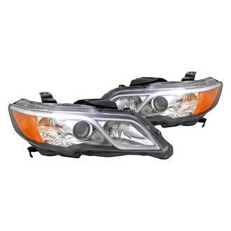 Replacement - Driver and Passenger Side Headlight Set Lens and Housing (CAPA Certified)