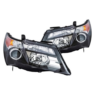 Replacement - Driver and Passenger Side Headlight Set Lens and Housing (CAPA Certified)