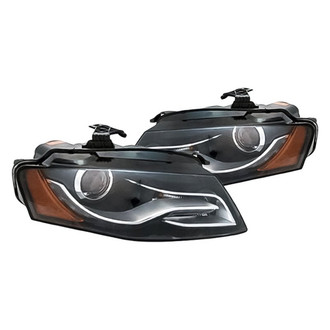 Replacement - Driver and Passenger Side Headlight Set Lens and Housing (Standard Line)