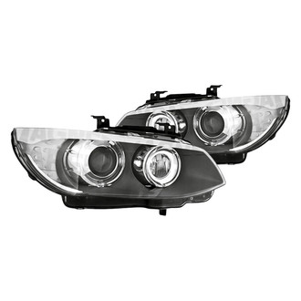 Replacement - Driver and Passenger Side Headlight Set Lens and Housing (Standard Line)