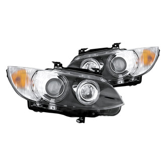 Replacement - Driver and Passenger Side Headlight Set Lens and Housing (Standard Line)