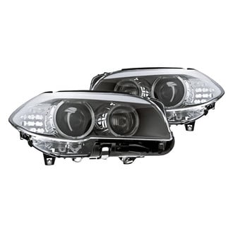 Replacement - Driver and Passenger Side Headlight Set Lens and Housing (Standard Line)