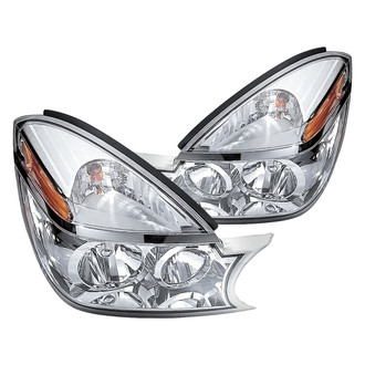 Replacement - Driver and Passenger Side Headlight Set (CAPA Certified)