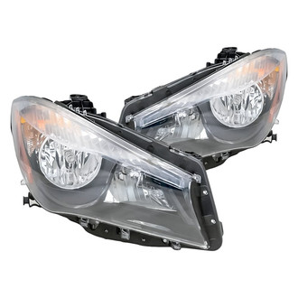 Replacement - Driver and Passenger Side Headlight Set (CAPA Certified)
