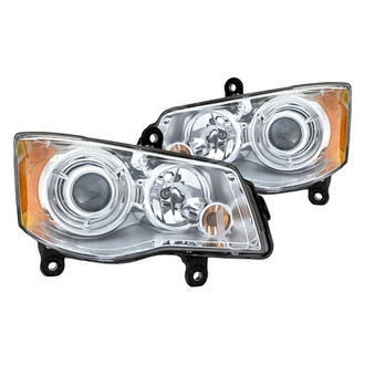 Replacement - Driver and Passenger Side Headlight Set Lens and Housing (CAPA Certified)