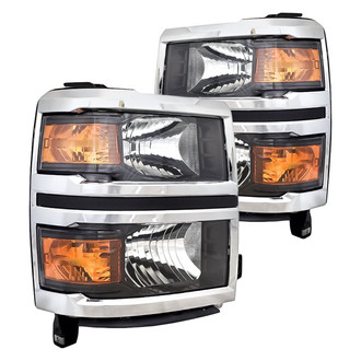 Replacement - Driver and Passenger Side Headlight Set (CAPA Certified)