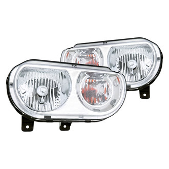 Replacement - Driver and Passenger Side Headlight Set (CAPA Certified)