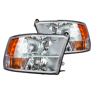 Replacement - Driver and Passenger Side Headlight Set (CAPA Certified)