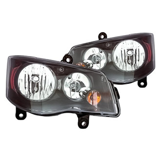 Replacement - Driver and Passenger Side Headlight Set (Standard Line)
