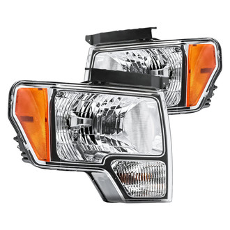 Replacement - Driver and Passenger Side Headlight Set (CAPA Certified)