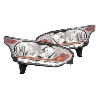 Replacement - Driver and Passenger Side Headlight Set (CAPA Certified)
