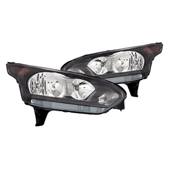 Replacement - Driver and Passenger Side Headlight Set (CAPA Certified)