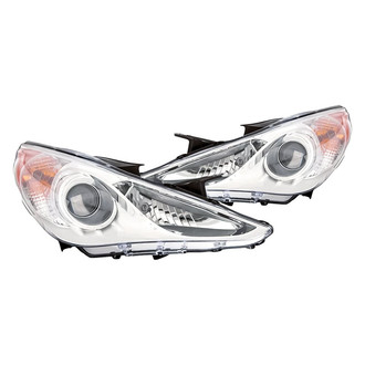 Replacement - Driver and Passenger Side Headlight Set (CAPA Certified)