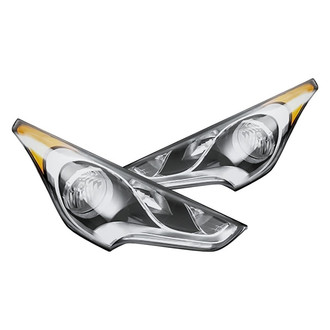 Replacement - Driver and Passenger Side Headlight Set (CAPA Certified)