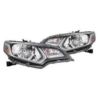 Replacement - Driver and Passenger Side Headlight Set (CAPA Certified)