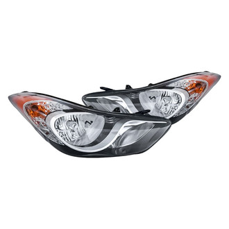 Replacement - Driver and Passenger Side Headlight Set (CAPA Certified)