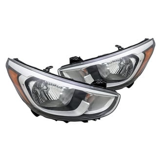 Replacement - Driver and Passenger Side Headlight Set (CAPA Certified)
