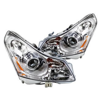 Replacement - Driver and Passenger Side Headlight Set (CAPA Certified)