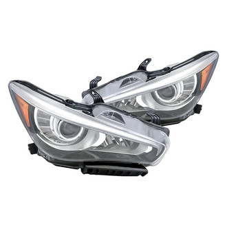 Replacement - Driver and Passenger Side Headlight Set (CAPA Certified)