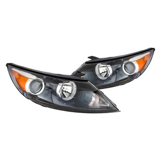 Replacement - Driver and Passenger Side Headlight Set (CAPA Certified)