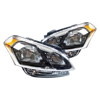 Replacement - Driver and Passenger Side Headlight Set (CAPA Certified)