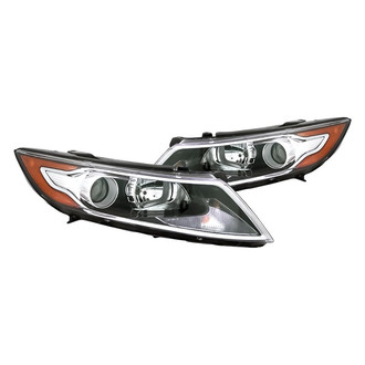 Replacement - Driver and Passenger Side Headlight Set (CAPA Certified)