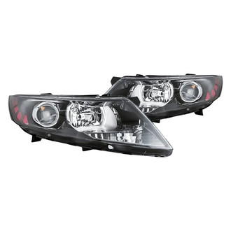 Replacement - Driver and Passenger Side Headlight Set (Standard Line)