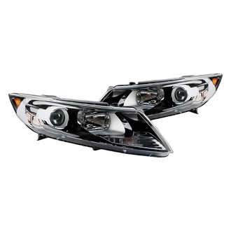 Replacement - Driver and Passenger Side Headlight Set (Standard Line)
