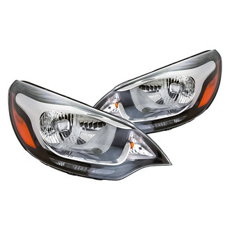 Replacement - Driver and Passenger Side Headlight Set (CAPA Certified)