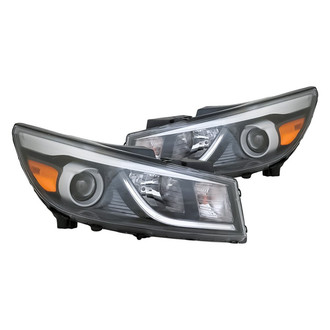 Replacement - Driver and Passenger Side Headlight Set (CAPA Certified)