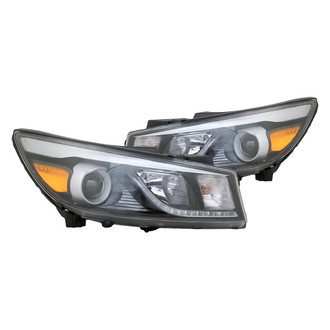 Replacement - Driver and Passenger Side Headlight Set (Standard Line)