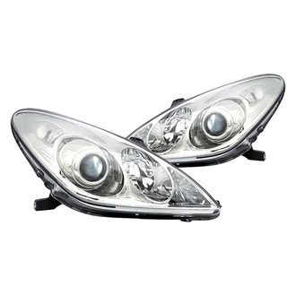 Replacement - Driver and Passenger Side Headlight Set Lens and Housing (CAPA Certified)