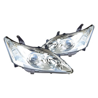 Replacement - Driver and Passenger Side Headlight Set Lens and Housing (CAPA Certified)