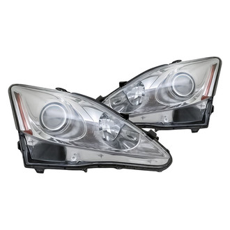 Replacement - Driver and Passenger Side Headlight Set (CAPA Certified)