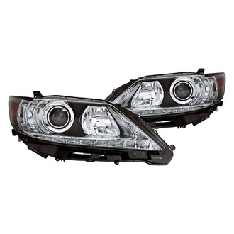 Replacement - Driver and Passenger Side Headlight Set Lens and Housing (CAPA Certified)