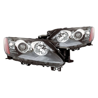 Replacement - Driver and Passenger Side Headlight Set Lens and Housing (CAPA Certified)