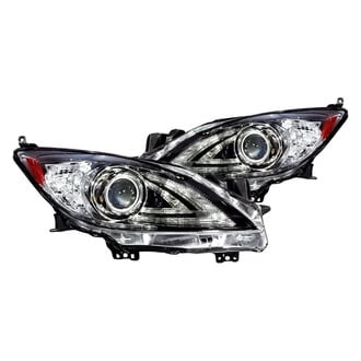 Replacement - Driver and Passenger Side Headlight Set Lens and Housing (Standard Line)