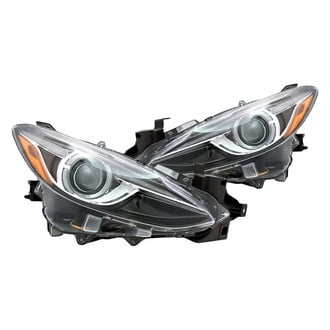 Replacement - Driver and Passenger Side Headlight Set Lens and Housing (CAPA Certified)
