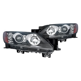 Replacement - Driver and Passenger Side Headlight Set Lens and Housing (Standard Line)
