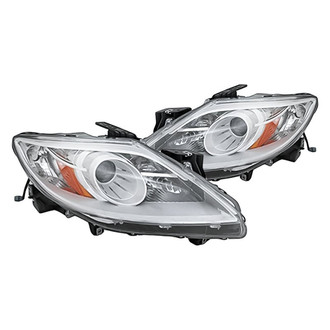 Replacement - Driver and Passenger Side Headlight Set Lens and Housing (Standard Line)