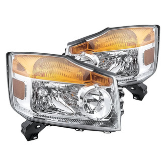 Replacement - Driver and Passenger Side Headlight Set (CAPA Certified)