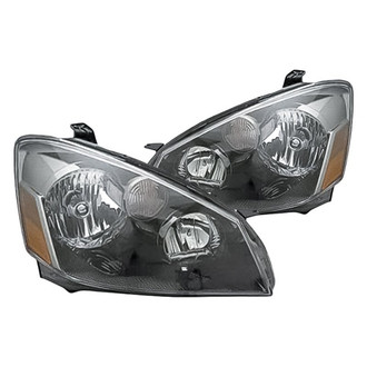 Replacement - Driver and Passenger Side Headlight Set Lens and Housing (Standard Line)