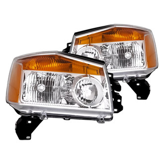 Replacement - Driver and Passenger Side Headlight Set (CAPA Certified)