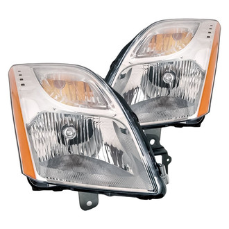Replacement - Driver and Passenger Side Headlight Set (CAPA Certified)