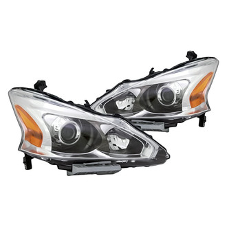 Replacement - Driver and Passenger Side Headlight Set (CAPA Certified)