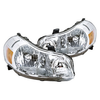 Replacement - Driver and Passenger Side Headlight Set Lens and Housing (CAPA Certified)