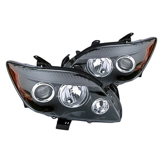 Replacement - Driver and Passenger Side Headlight Set Lens and Housing (CAPA Certified)