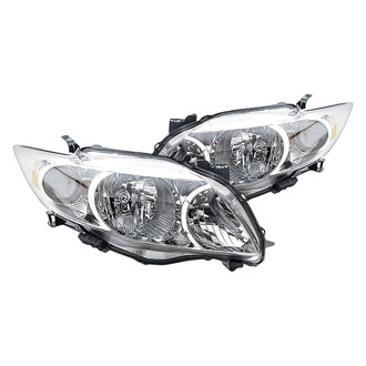 Replacement - Driver and Passenger Side Headlight Set (CAPA Certified)